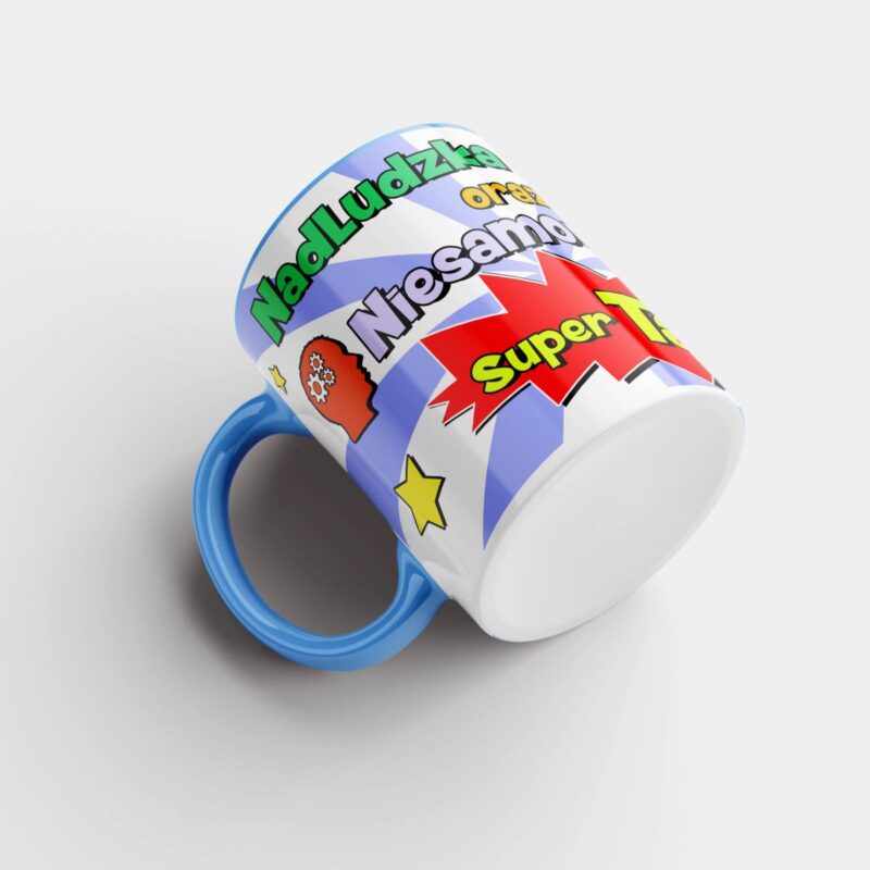 kubek dla taty Super Tata niebieski